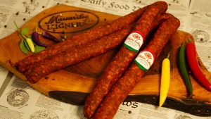 Békesi klobása tenká štipľavá 550g