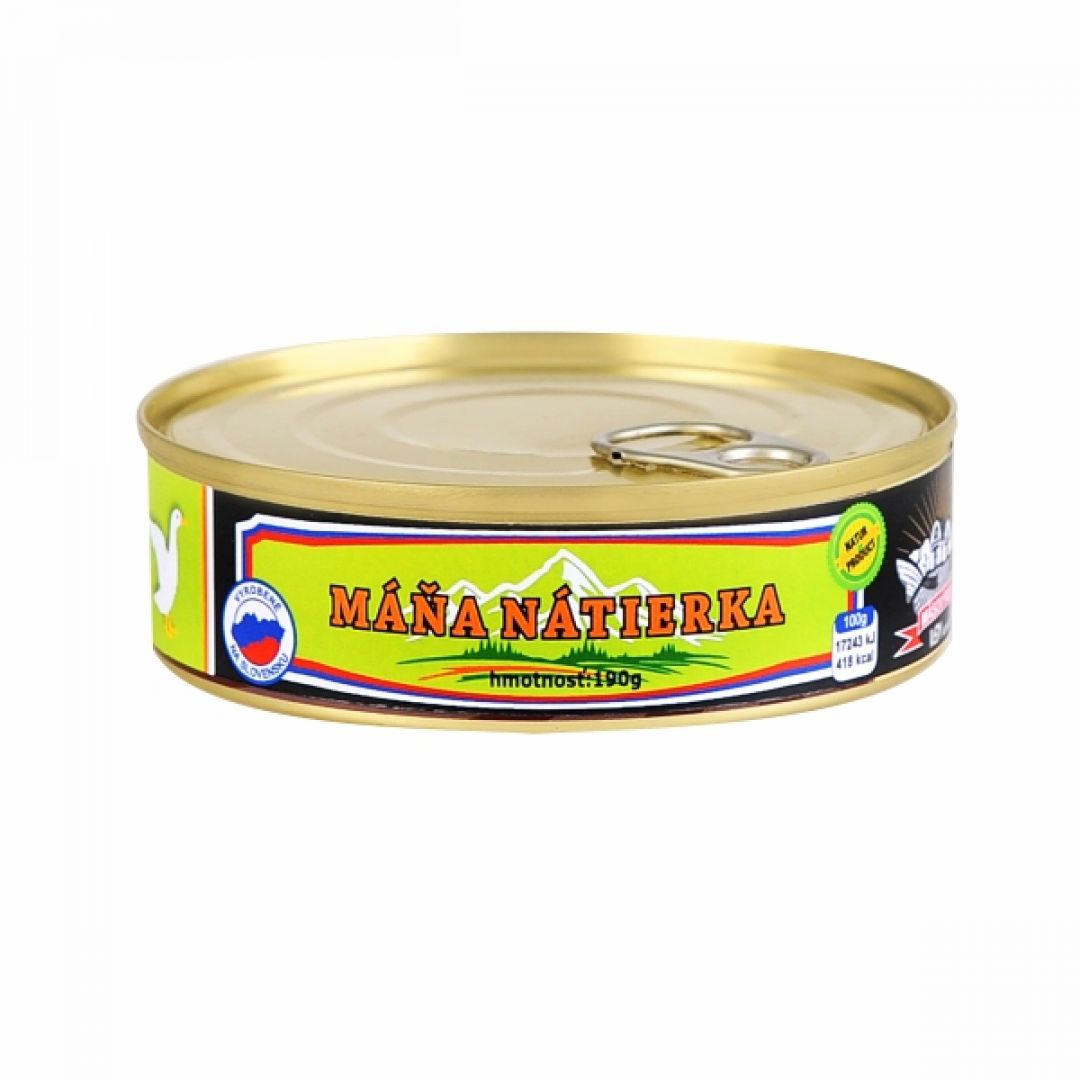 Máňa nátierka s kačacím mäsom, 190 g