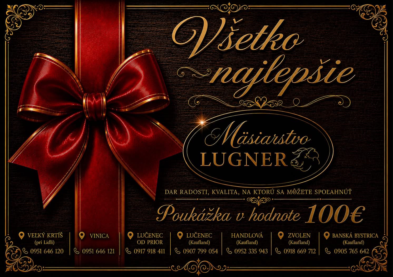 Nákupná poukážka Mäsiarstvo Lugner 100 € – Obrázok 2